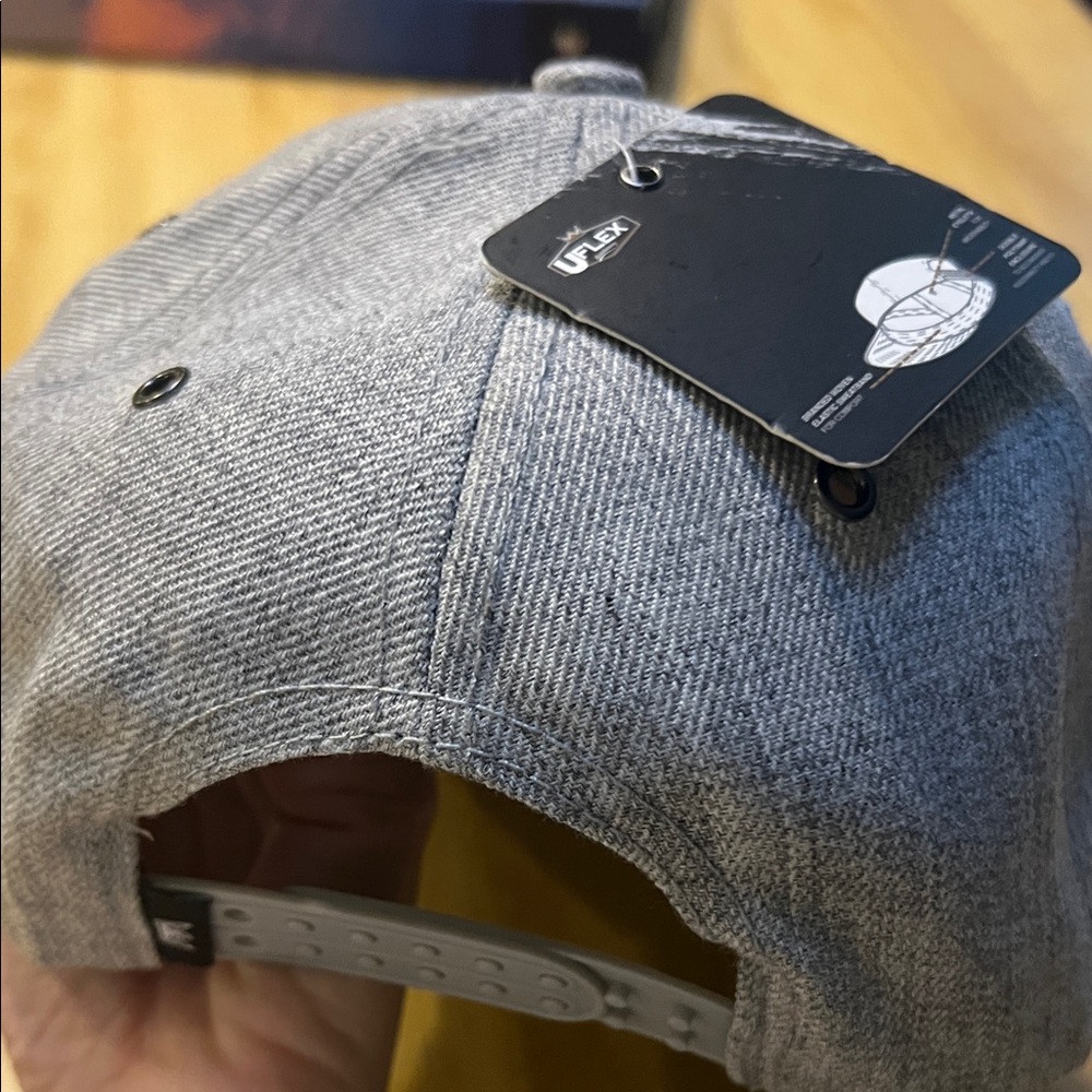 # 0885+ Unisex Gray International Home Headwear UFlex Cap with Logo - Picture 3 of 12